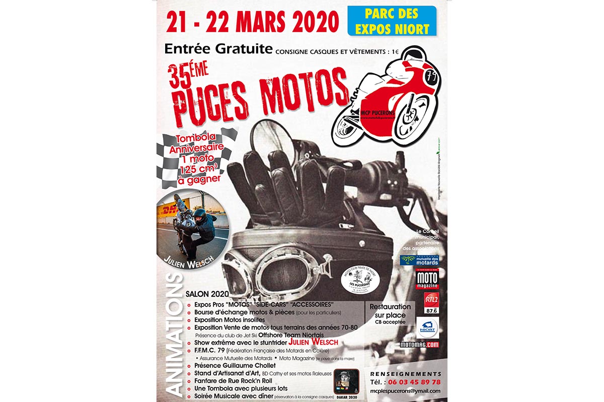 ANNULÉ. 35e Puces motos de Niort (Deux-Sèvres)