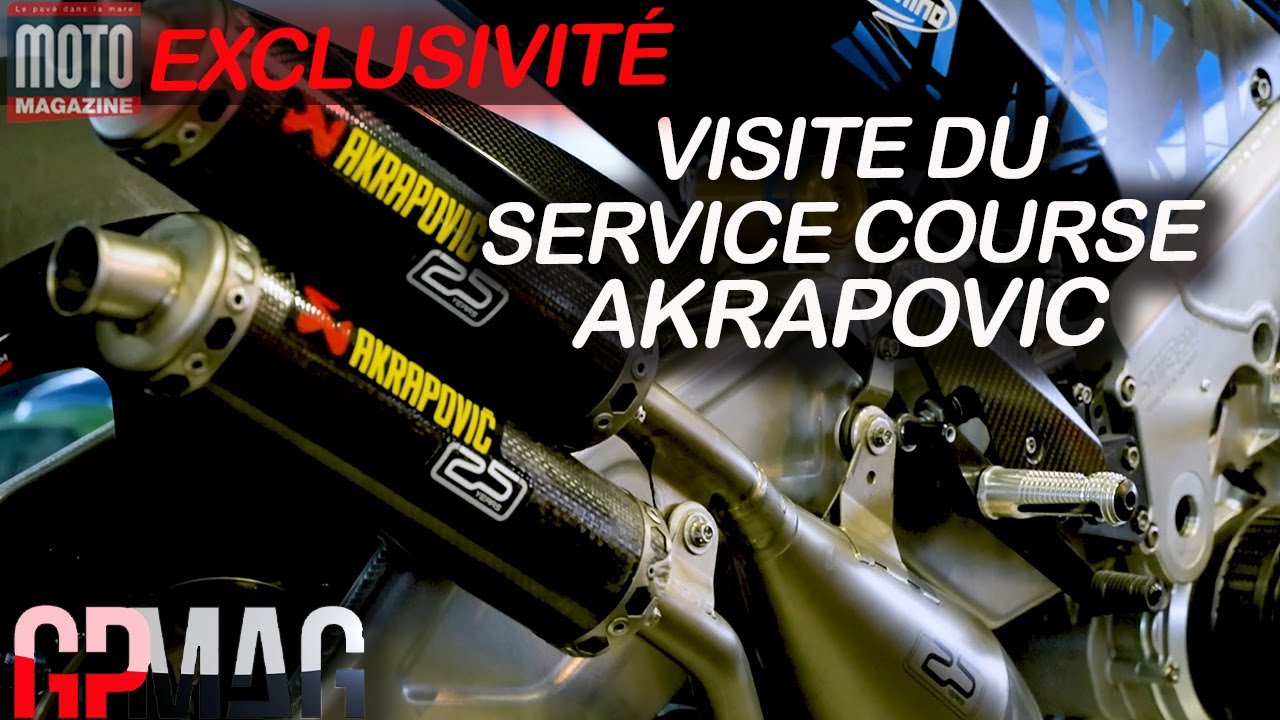 Reportage GP Mag : visite du service course d'Akrapovic