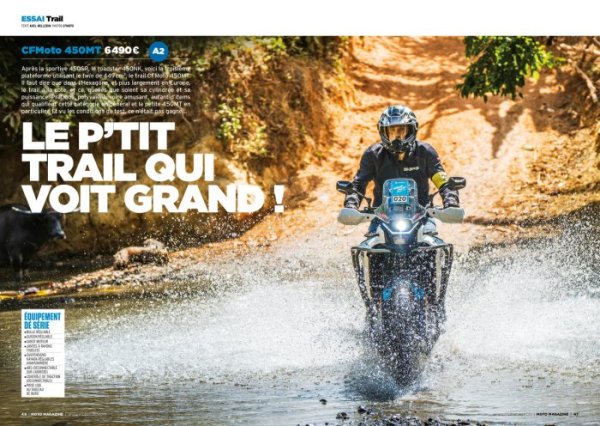 Moto Magazine 408 essai CFMoto 450 MT {JPEG}